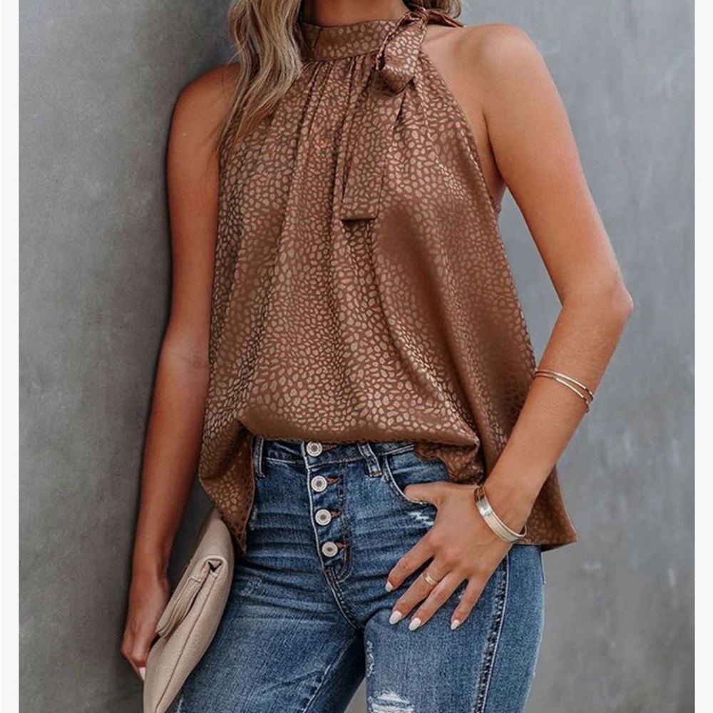 Brown Halter Top